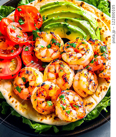 Spicy Shrimp Tacos: Homemade spicy shrimp tacos. Spicy Shrimp Tacos: Homemade spicy shrimp tacos. 122800105
