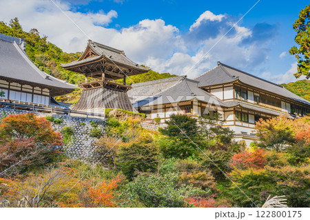 紅葉に包まれる秋の浜松市の方広寺の風景(静岡県) 122800175