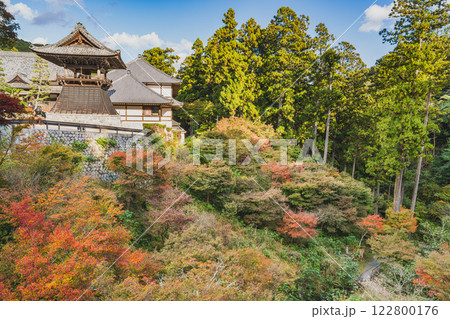 紅葉に包まれる秋の浜松市の方広寺の風景(静岡県) 紅葉に包まれる秋の浜松市の方広寺の風景(静岡県) 122800176