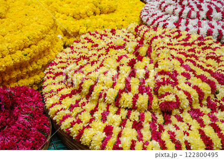 インドベンガルール_アジア最大の生花市場・KRマーケットの風景 インドベンガルール_アジア最大の生花市場・KRマーケットの風景 122800495