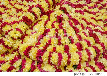 インドベンガルール_アジア最大の生花市場・KRマーケットの風景 122800559