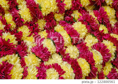 インドベンガルール_アジア最大の生花市場・KRマーケットの風景 122800561