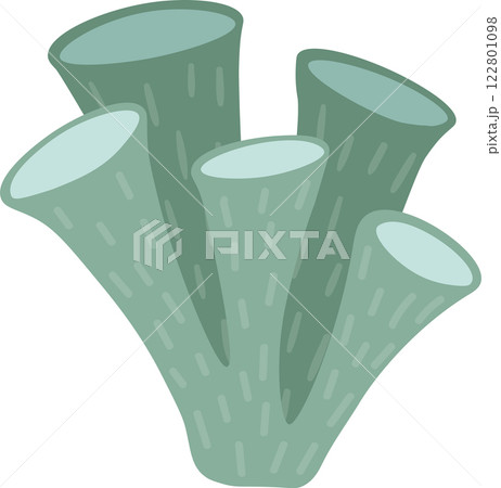 Green tube sponge thriving on the seabed, capturing the vibrant essence of marine life within the ocean floor s diverse ecosystem and illustrating oceanic biodiversity Green tube sponge thriving on the seabed, capturing the vibrant essence of marine life within the ocean floor s diverse ecosystem and illustrating oceanic biodiversity 122801098