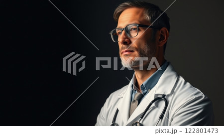 portrait of a male doctor 122801473