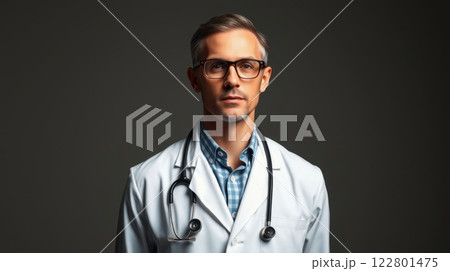 portrait of a male doctor 122801475