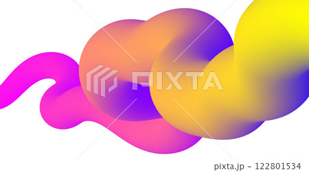 wavy colorful gradient shape. Vector illustration wavy colorful gradient shape. Vector illustration 122801534