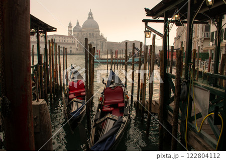 Tranquil Gondolas in Venice A Beautiful and Serene Waterway Scene of Serenity Tranquil Gondolas in Venice A Beautiful and Serene Waterway Scene of Serenity 122804112