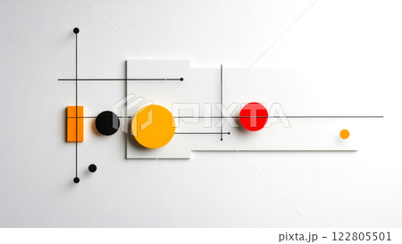 Subtle integration of business icons like graphs and arrows creates a stylish corporate look 122805501