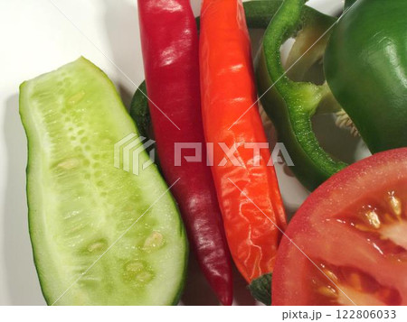 Vibrant Collection of Fresh Peppers: Bird's Eye Chili, Italian Sweet Pepper, and More Vibrant Collection of Fresh Peppers: Bird's Eye Chili, Italian Sweet Pepper, and More 122806033