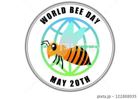世界ミツバチの日　5月20日 記念日 World Bee Day 122808035