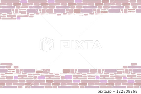 色んな形の煉瓦の壁紙。背景。 122808268