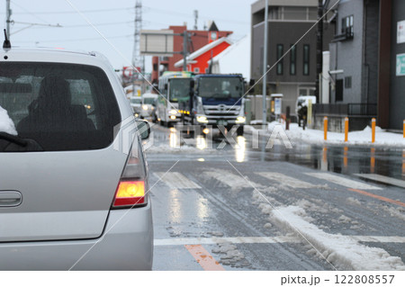 都会の大雪 街の風景 都会の大雪 街の風景 122808557