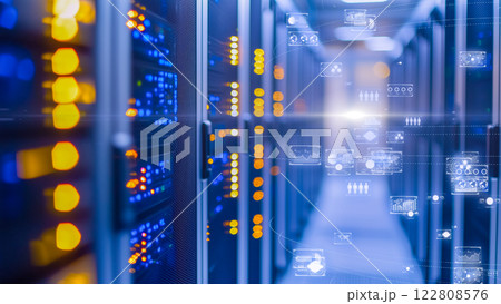 ハイテクデータセンター、未来のサイバーセキュリティテーマ ハイテクデータセンター、未来のサイバーセキュリティテーマ 122808576
