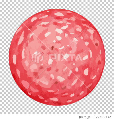 Watercolor ham illustration AI generation 122809552