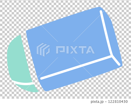 シンプルな消しゴムの2色ベクターイラスト 122810430