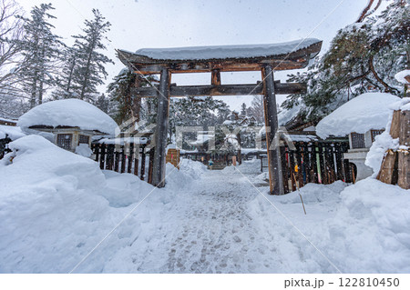 上杉神社 雪景色 山形 上杉神社 雪景色 山形 122810450