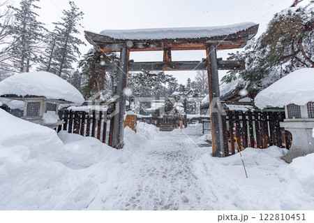 上杉神社 雪景色 山形 上杉神社 雪景色 山形 122810451