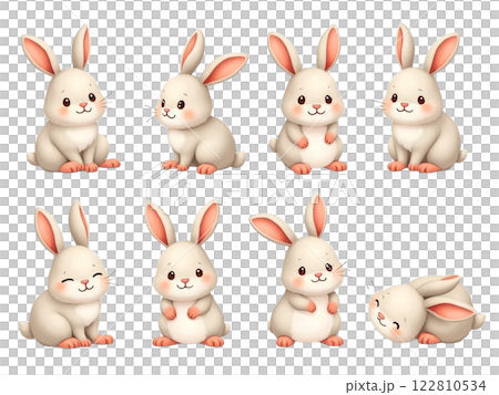 うさぎ　素材集 122810534