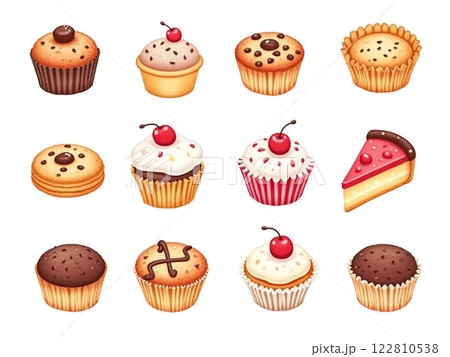 お菓子　イラスト　素材集 122810538