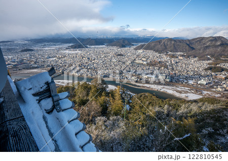 岐阜城　雪 122810545