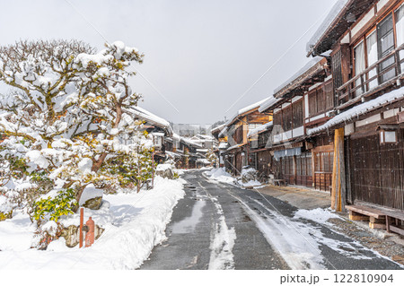 妻籠宿 雪景色 妻籠宿 雪景色 122810904
