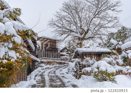 妻籠宿 雪景色 妻籠宿 雪景色 122810915