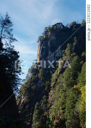 【縦写真】昇仙峡の覚円峰 【縦写真】昇仙峡の覚円峰 122811082