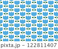 レトロなチューリップ　背景イラスト 122811407