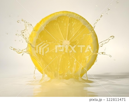 水滴のついたレモン　N-5 122811471