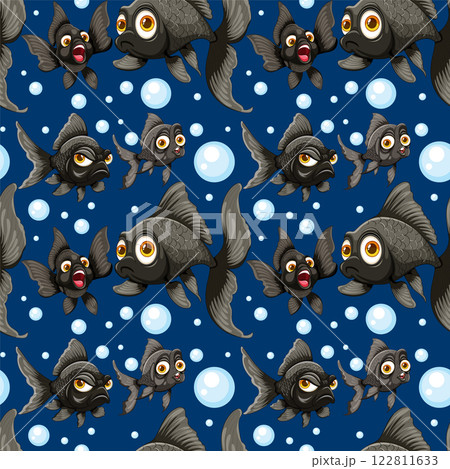 Playful Fish in Ocean Bubbles Playful Fish in Ocean Bubbles 122811633