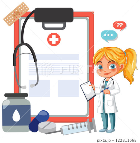 Young Doctor with Medical Supplies Young Doctor with Medical Supplies 122811668