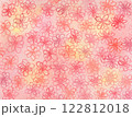 シンプルな水彩の花柄背景 122812018