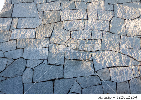 城石垣が形成する造形イメージ【朝の石垣造形】 城石垣が形成する造形イメージ【朝の石垣造形】 122812254