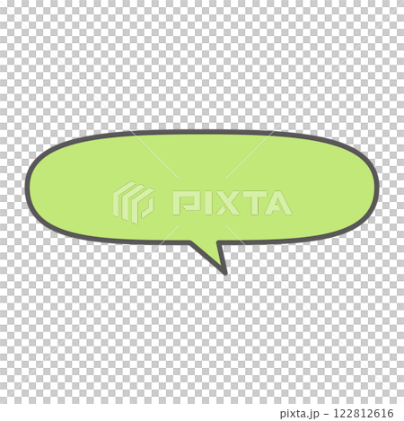 Simple and easy to use horizontal round speech bubble Simple and easy to use horizontal round speech bubble 122812616