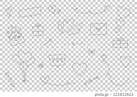 簡單的心插圖集 簡單的心插圖集 122812622
