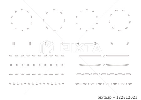 シンプルなイラスト素材セット シンプルなイラスト素材セット 122812623