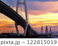 名港トリトンと夕焼け 名港トリトンと夕焼け 122815019