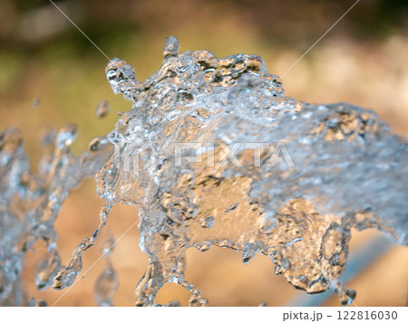 Water splashes in motion nature setting outdoor environment close-up view fluid dynamics Water splashes in motion nature setting outdoor environment close-up view fluid dynamics 122816030