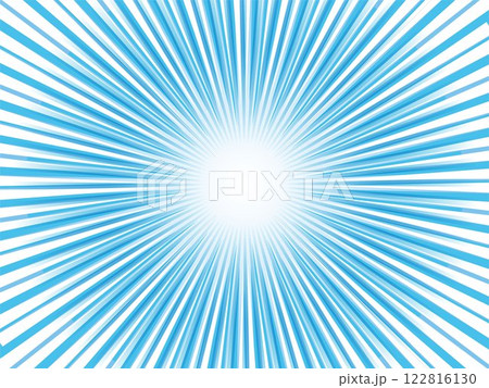 鮮やかに放射するメタリックな集中線背景素材_ライトブルー 鮮やかに放射するメタリックな集中線背景素材_ライトブルー 122816130