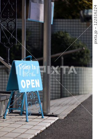 カフェ入り口の看板 カフェ入り口の看板 122816224