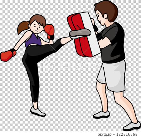拳擊健身訓練：女性與男性教練 122816568