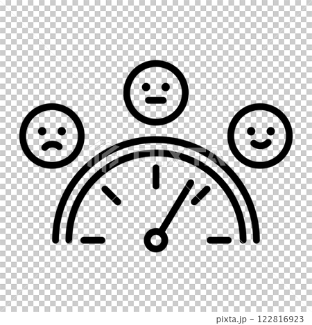 気分の調子を表すメーターのアイコン。のイラスト素材 [122816923] - PIXTA