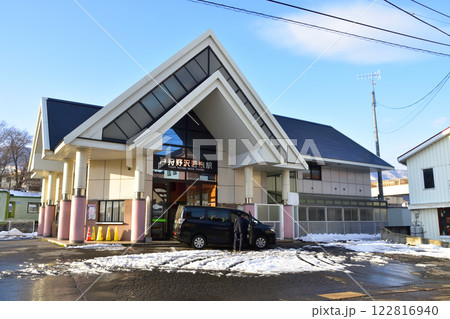 JR東日本飯山線の西大滝駅から戸狩野沢温泉駅の風景(2022年12月) 122816940