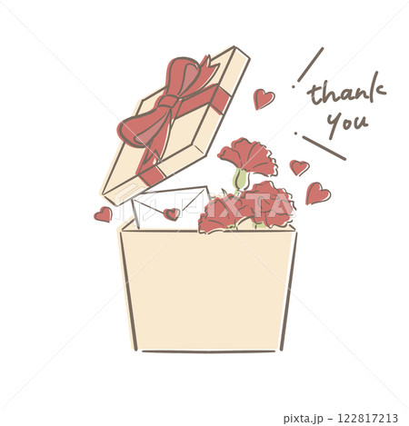 母の日 プレゼントボックス thank you  122817213