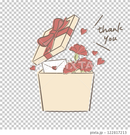 母の日 プレゼントボックス thank you  122817213