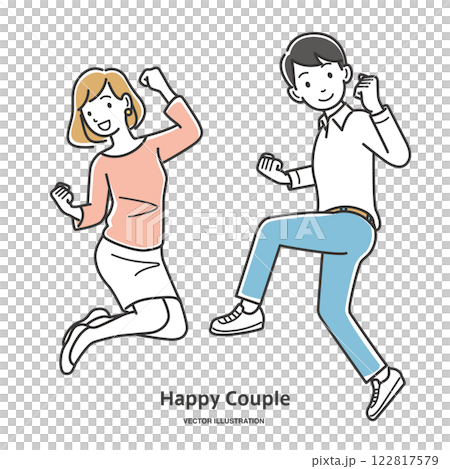 夫婦高興得跳起來 122817579