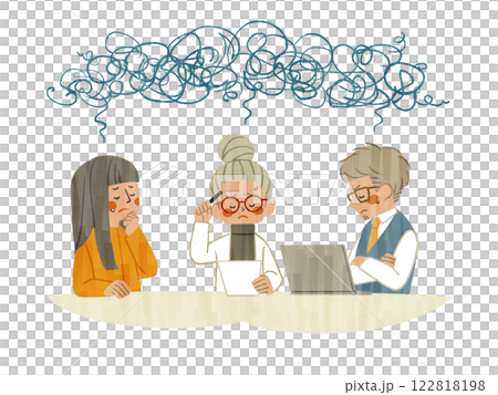 People at a standstill in discussions - Gash 122818198