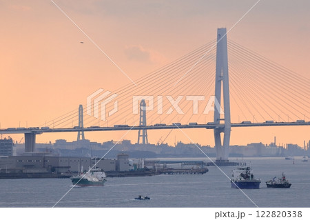 大型つり橋（名港中央大橋　トリトン 愛知県 名古屋市 港区） 122820338