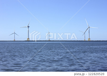 花畔埠頭より見る風力発電塔 花畔埠頭より見る風力発電塔 122820520