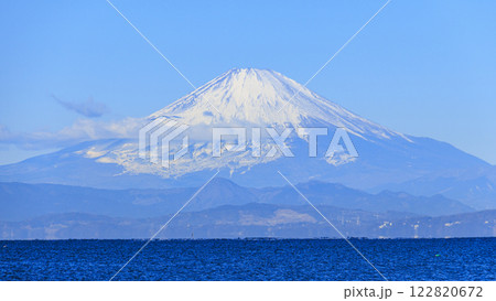 葉山から見た冠雪富士山 葉山から見た冠雪富士山 122820672